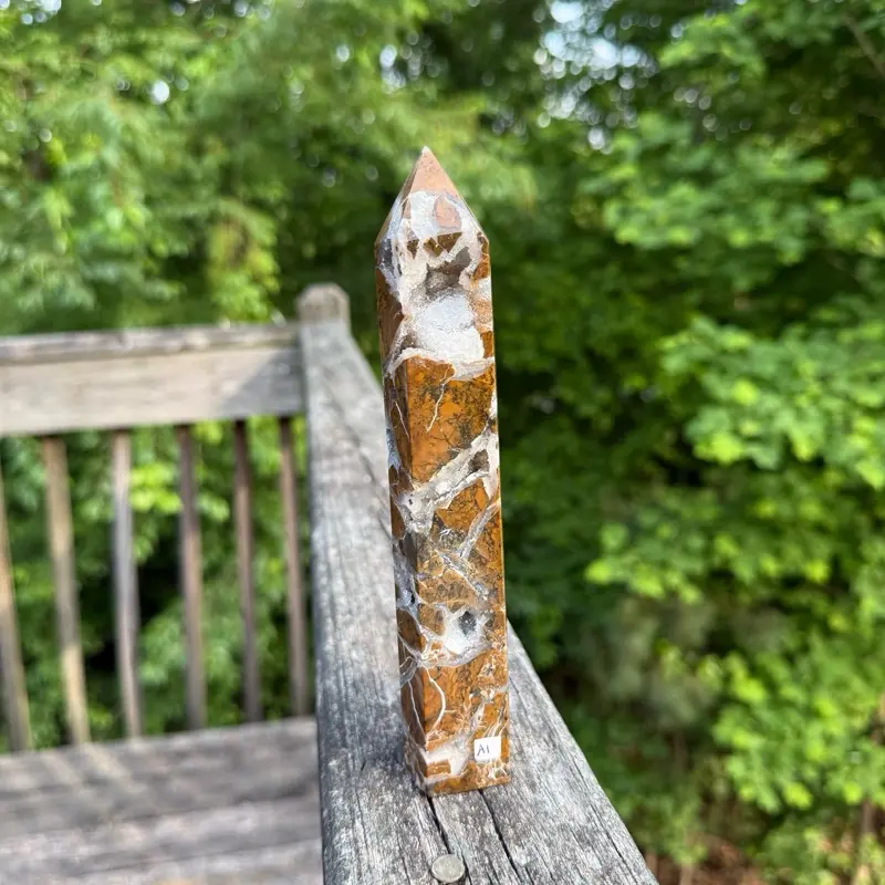Brecciated Jasper A1 - Natural Tower Polished Crystal Point
