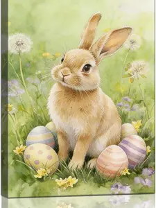 Easter Religious Canvas Wall Art, Christian Wall Decor, Inspirational Faith Artwork, Ready to Hang Framed Canvas for Home, Church, Prayer Room