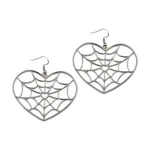 Web Heart Earring