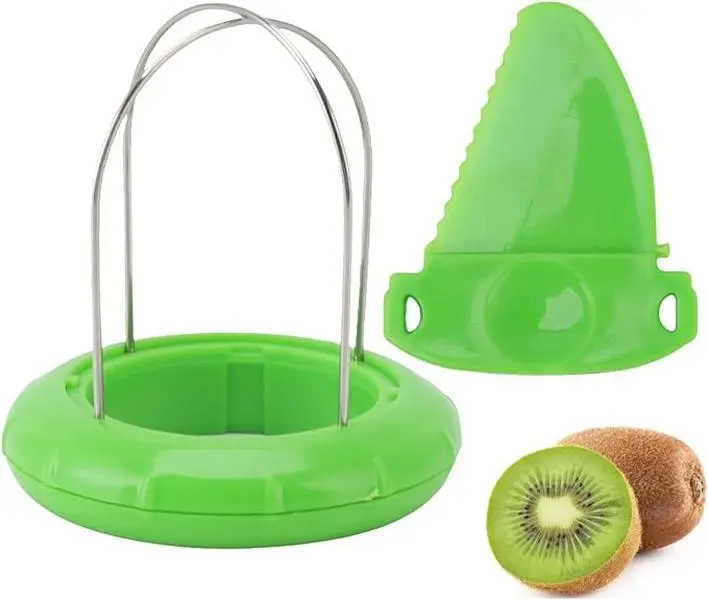 Kiwi Fruit Digging Core Twister, Kiwi Peeler, Portable Stainless Steel Green Kiwi Mango Peeler Fruit Cutter Fruit Peeler Coring Tool Kiwi Cutter Knives Kiwi Fruit Cutter Slicer