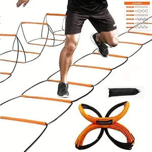 Physical Training Butterfly Multi-functional Agility Ladder Orange & Black for Enhanced Speed and Coordination Exercises