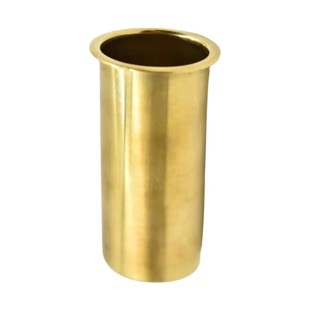 MARINE CITY Brass Drain Tube Corrosion Resistant 3 x 1 Inch for Boats Transom Motor Well Live Well and Bait