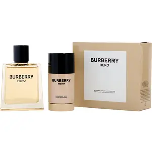 Burberry Hero Set-Edt Spray 3.4 Oz & Deodorant Stick 2.5 Oz For Men
