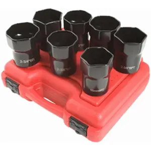 Sunex 2847 1/2-Inch Drive Wheel Bearing Lock Nut Set, 7 Piece