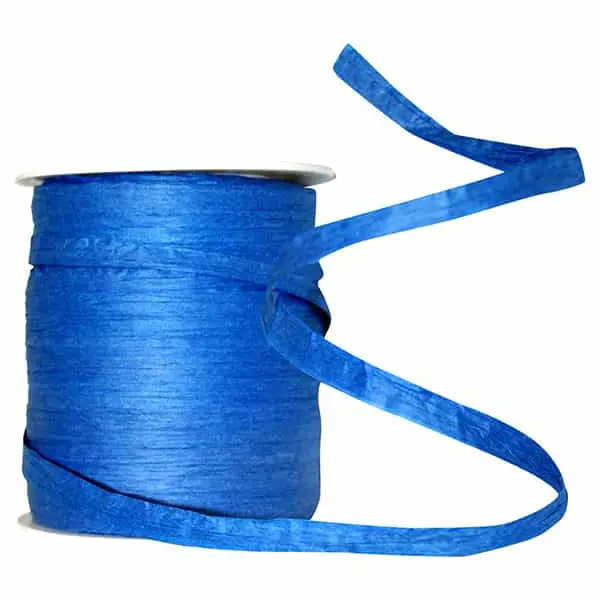 Paper Raffia Ribbon --- 1/4in x 100 yards --- Royal Color