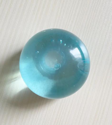 1Pc Moldable Slow Rebound  Sea Blue Coconut Oil Squeeze  Ball, 6cm Round Malt Stress Relief Toy, Ideal for Holiday, Birthday, Easter, Halloween, Christmas & Party Favors