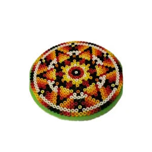 Melty Bead Keychains And Ornaments for Any Sport and Holiday Vibrant Mandala Design Perfect for Collectors and Gift Giving