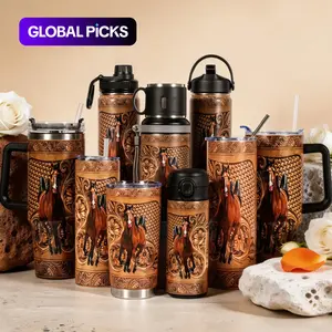 40oz/30oz/22oz/20oz/14oz Tumbler, 1pc Gift, Stainless Steel Cup, Insulated and Durable, Featuring a beautiful horse design, Perfect Gift for Horse Lovers and Equestrians, Great for Hot or Cold Beverages, Vacuum Insulated Tumbler #GLOBAL PICKS