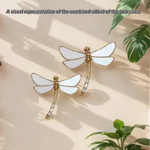 1pc Reflective Resin Dragonfly Wall Art Decor, Insect Collector's Decorative Hanging for Home & Party, Creative Insect Display, Hanging Ornaments
