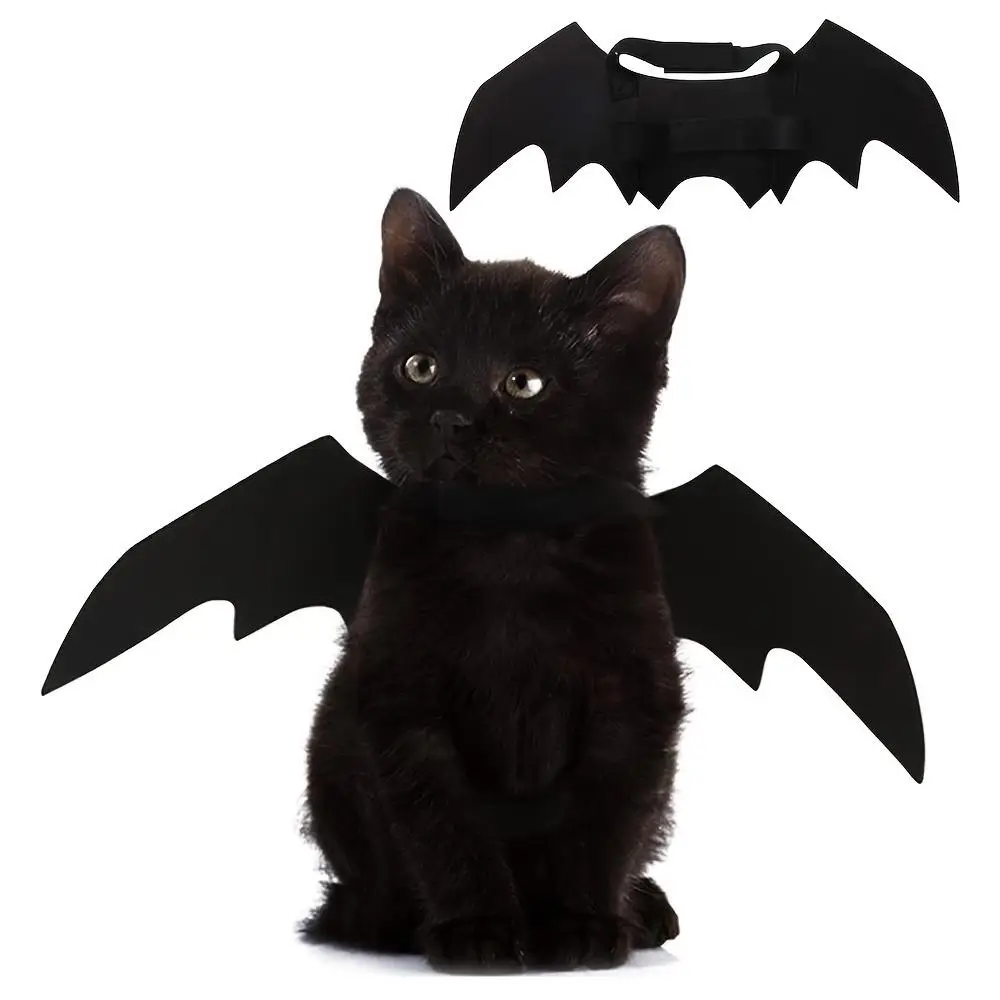 Bat Wing Design Cat Costume, 1 Count Bat Wing Design Cat Clothing, Pet Supplies for Indoor Outdoor Party, Cat Clothing, Valentine's Day Gift