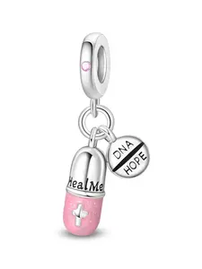 DIY Cross Pendant Set, Heal Me Pill & Dna Hope Engraved Charms, Exquisite Trendy Pendant, Customizable Jewelry for Bracelets Necklaces, Gift for Doctors Nurses, Personalized Pendant Necklace