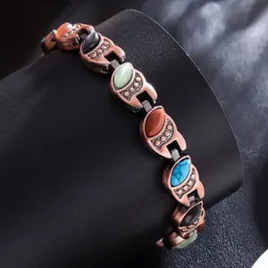Tiliani American pine magnet bracelet bronze brushed retro creative magnetic bracelet zinc alloy jewelry