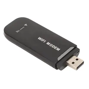 4G LTE Router 4G WiFi Router Black Up to 10 Users Stable Easy Connection USB Plug and Play for Hotspot Micro SIM Card Phone PC