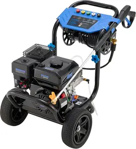 Efurden 3600 PSI Gas Pressure Washer with Hose Reel, 2.3 GPM 212CC Heavy Duty Engine, 30ft High-Pressure Hose & 5 Quick-Connect Nozzles for Garden Cleaning