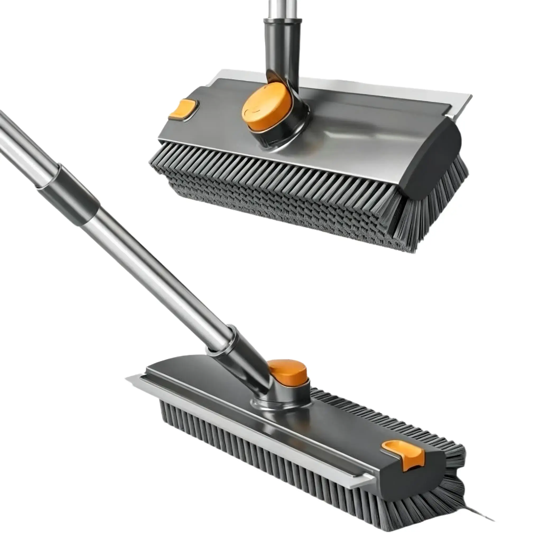 Popular 3-in-1 long-handled bathroom crevice cleaning brush — removes stains from tiles and floors and rinses away water; a convenient cleaning tool for bathrooms, shower curtains, bouquets, funny stickers, graduation dances, and wooden Christmas trees.