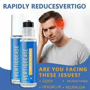 On-The-Go Relief Rollerball - Cool Mint Infused Formula. Eases Dizziness & Neck Tension Anytime, Anywhere. 10ml.