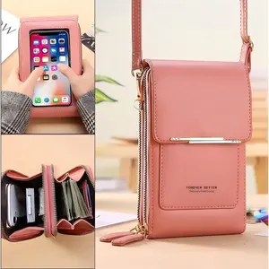 2026 Trendy Minimalist Elegant Women's Touchscreen Crossbody Phone Wallet | Multi Card Slots & Coin Pouch | Adjustable Strap | Water-Resistant | Hands-Free for Shopping Travel | Multiple Colors Must-Have Accessory, Adjustable Crossbody Bag, Purse tiktoksh