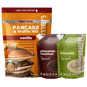 Morning Favorites Bundle | Vanilla Pancake Mix + Chocolate Hazelnut & Pistachio Spread – Clean Ingredients, No Sugar Added