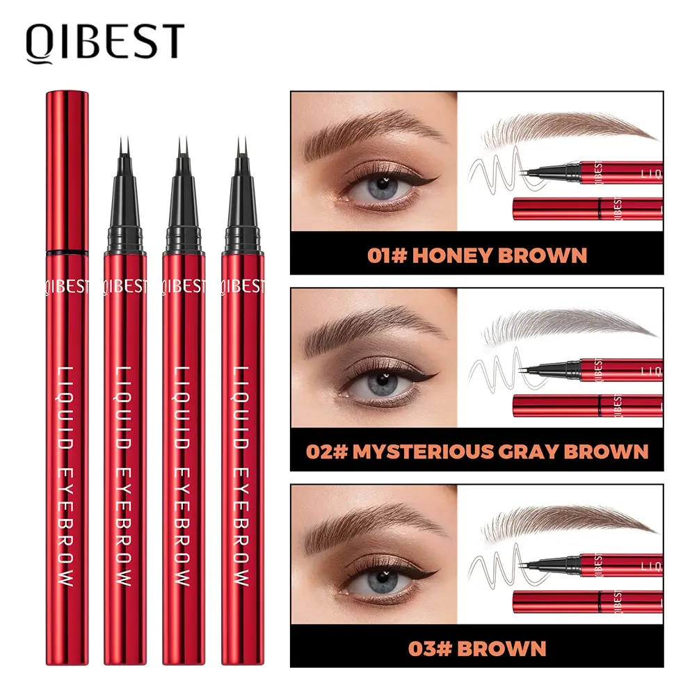 Natural Beauty Eyebrow Pencil, Long-Lasting Waterproof Sweatproof Formula Brow Tint Cream, Brow Stain, 3 Colors Available, Tinted Brow Cream, Ideal Gift for Makeup Enthusiasts