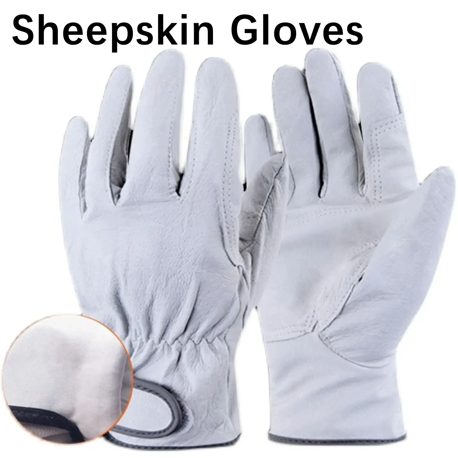 Durable Heavy-Duty Goat Leather Work Gloves Ultimate, Unisex Safety Gloves, Protective Work Gloves for Construction, Agriculture, Gardening, Warehouse, Woodworking, Welding, Car Repair