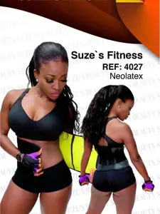 Fitness BELT black and yellow inside