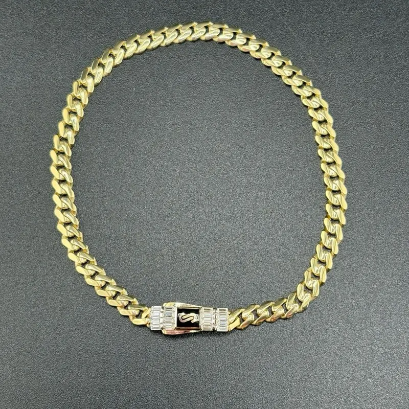 14K Gold Monaco Bracelet, 4mm - Certified 14K Gold Fine Jewelry Bracelet for Women