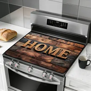 JOYFINITY Stove Top Cover for Electric Stove, Multi-Purpose Heat Resistant Glass Cooktop Cover for Countertop, Stove and Washer Top Protection