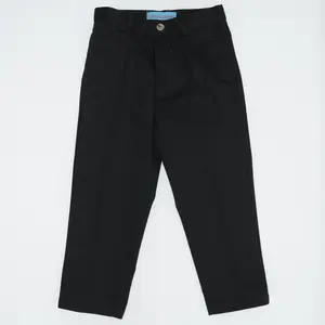 Classic Chino Pants - Black Elastic Men's Trouser, Classic Style, Suitable for Various Occasions