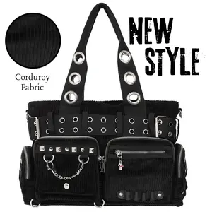 Convertible Belt Shoulder Bags with Grommets