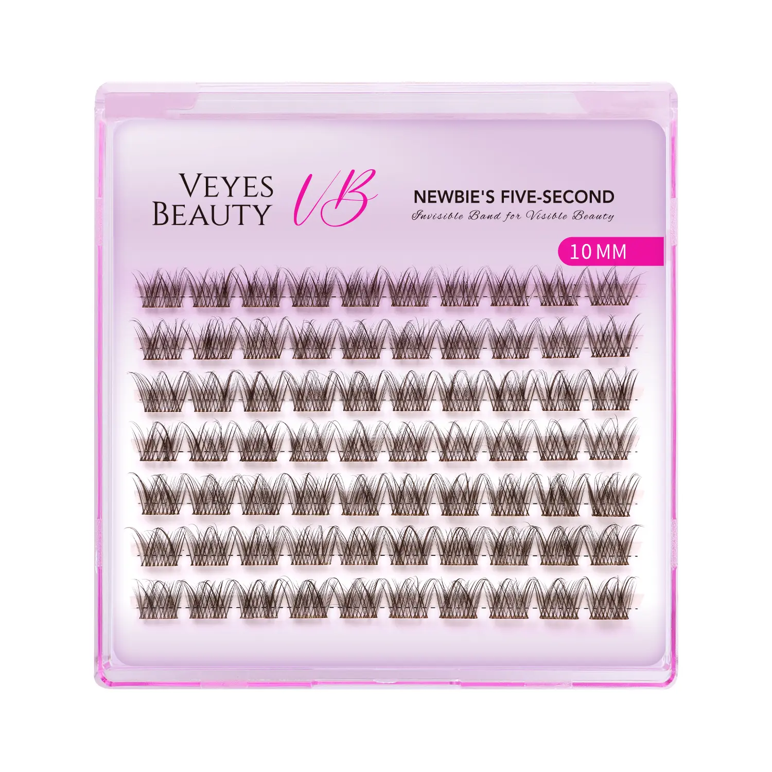 VEYESBEAUTY Eyelashes Extensions, LuxeBold Wispy Brown Lash Clusters, 14mm Single Length, Lightweight & Soft for a Dramatic Look, Lash Extensions, Cosmetic