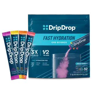 DripDrop Bold Variety Pack Electrolyte Powder, 8 oz sticks, 32 count