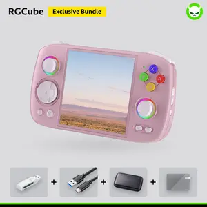 Anbernic RG Cube Game Console【Buy 1 Get 1 Card Reader+1 Fancy Case+1 Screen Protector+1 Type-C Cable】Android 13 3.95-inch IPS Touch Screen 720*720 Unisoc T820 Processor Quad-core Mali-G57 5G WiFi Bluetooth Output Ready to Play Gift Package