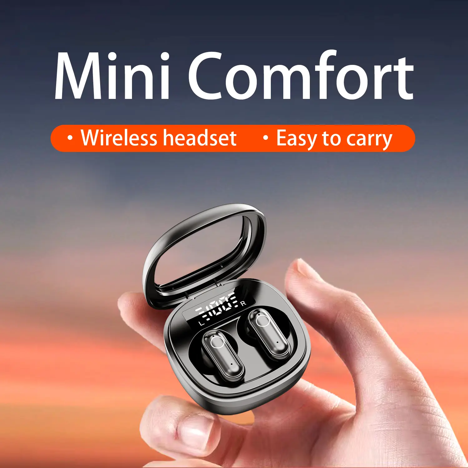 INSONIXN Wireless Bluetooth 5.3 In-Ear Earbuds (Bluetooth Call In-Ear Headphones), 40H Playback, Hi-Res Audio, LED Display Charging Case, IPX7 Waterproof, Dustproof Coating, Microphone, Mobile & Smart Device Compatible, for Sports tiktokshopbacktoschool