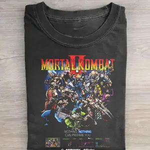 Mortal Kombat II Character Shirt, Classic Fighting Game Tee, Retro Scorpion & Sub-Zero Shirt, Arcade Game T-Shirt