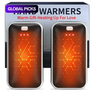 Hand Warmers Rechargeable 2 Pack, Electric Hand Warmers, Fast Heating, Portable Lightweight Pocket Heater, 2 in 1 Quick Charge Safety Hand Warmer for Outdoor Indoor, Warmer Gift Love for Christmas, Golf, Camping #GLOBAL PICKS
