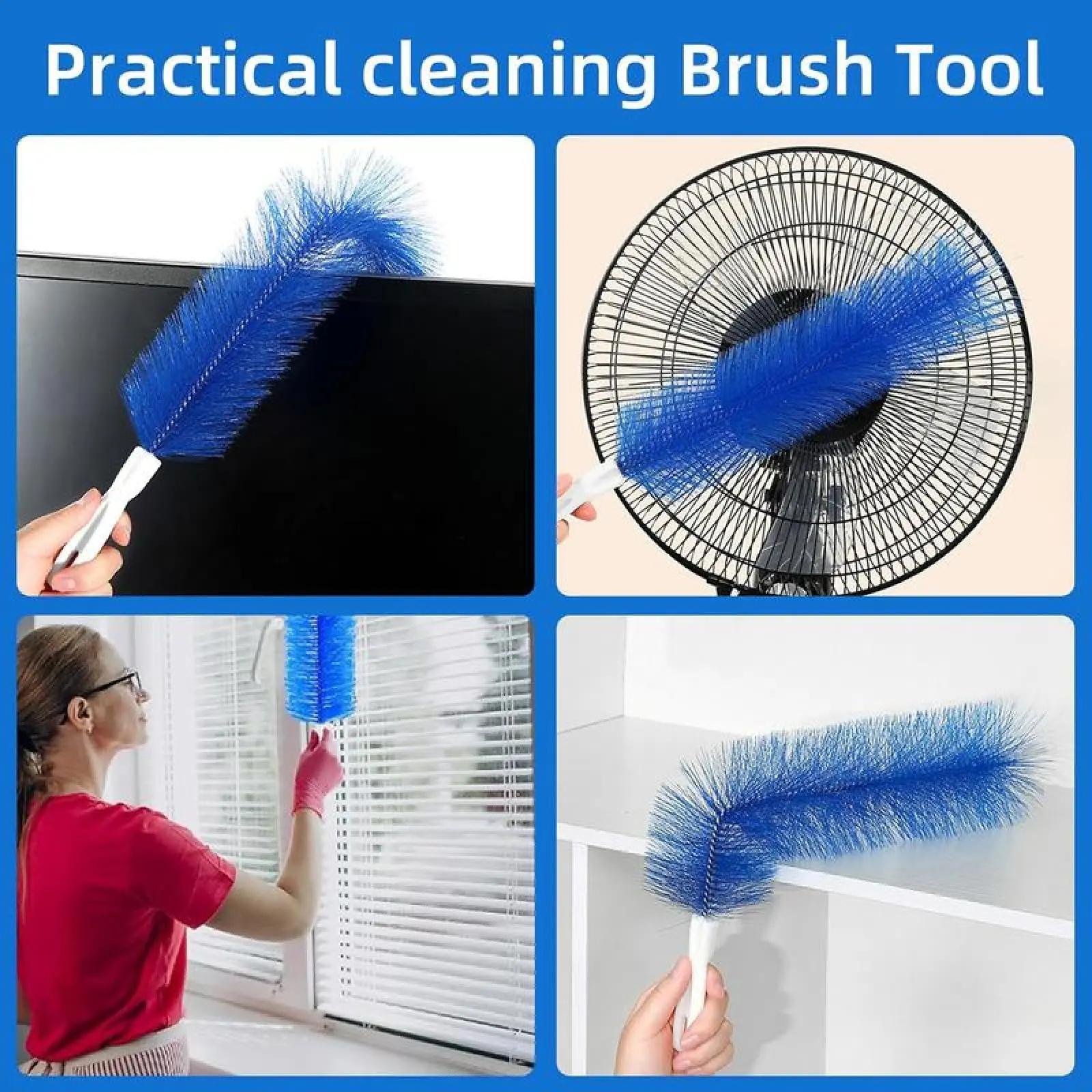 3-Count Bendable Microfiber Head Cleaner & Duster Set, Reusable Washable Home Care Tool, Ideal for Ceiling Fans, Air Vents (Randomly Shipped)