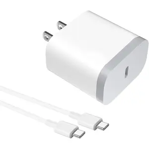 Fast Charging 20W PD Type C USB C Charger with 4FT Fast Charging Cable, USB C Wall Charger Block Compatible for i Phone 16/16 PL/16 PM/15/15 PL/15 PM (White)