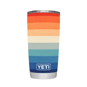 YETI Rambler 20 oz Stainless Steel Vacuum Insulated Tumbler wMagSlider Lid Special Color Drinkware Flask BPA-Free Dishwasher Safe No Sweat