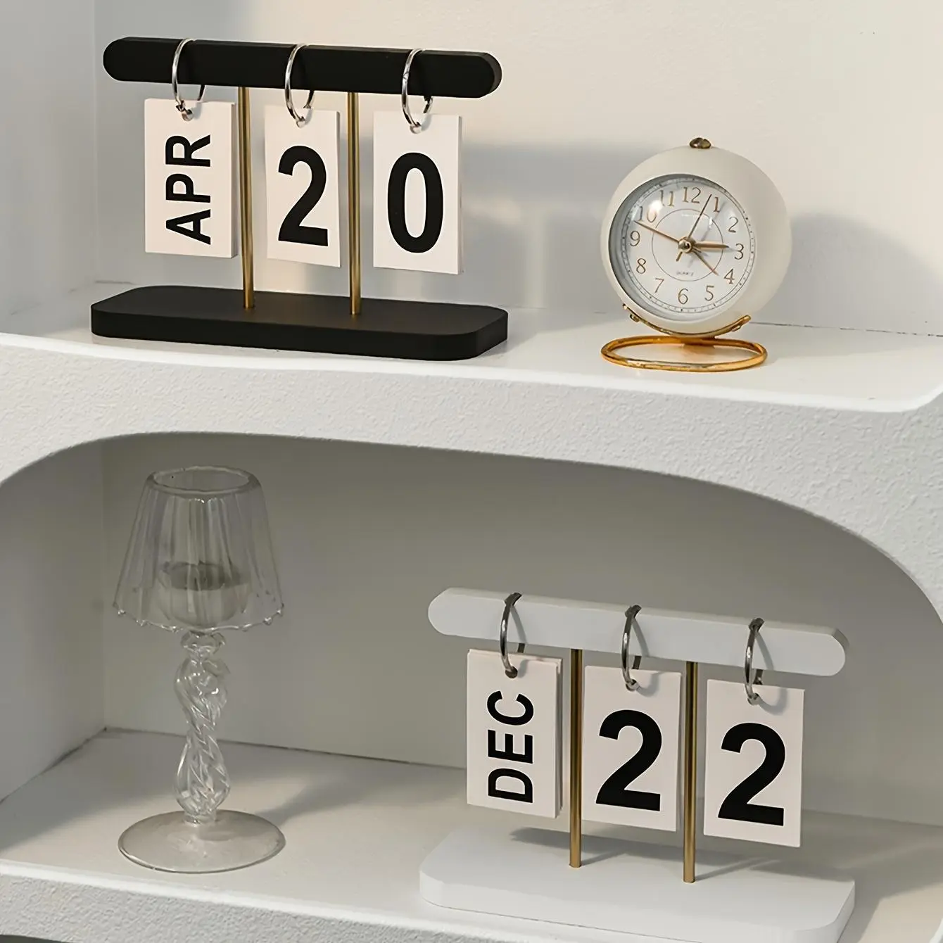 Nordic minimalist creative flip calendar, Calendar Design, Calendar Display, desktop ornament, home living room, dining table, coffee table, office desk decoration, Office Stationery Supplies