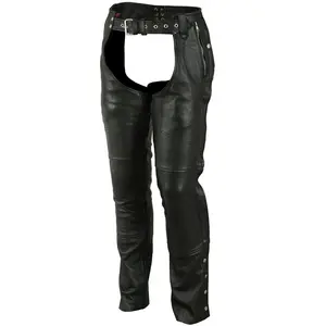 Spiritway Unisex Motorcycle Leather Chaps