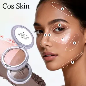 2-in-1 Contour & Highlight Palette Face contouring powder in a compact palette Layer matte and pearlescent shades to sculpt defined cheekbones Achieve luminous, flawless skin with seamless blending All-day wear Christmas gift