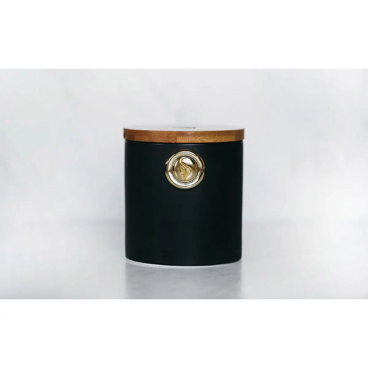 Round Ceramic Candle - Black