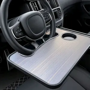 Car Table, Multifunctional Car Steering Wheel Desk,Portable Steering Wheel Dining Table Holder, Car Laptop Desk,Car Interior Accessories