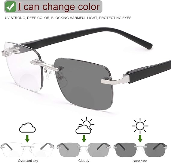 Auto-Adjusting HD Reading Glasses,UV Protection | Perfect for Work, Travel & Everyday Comfort