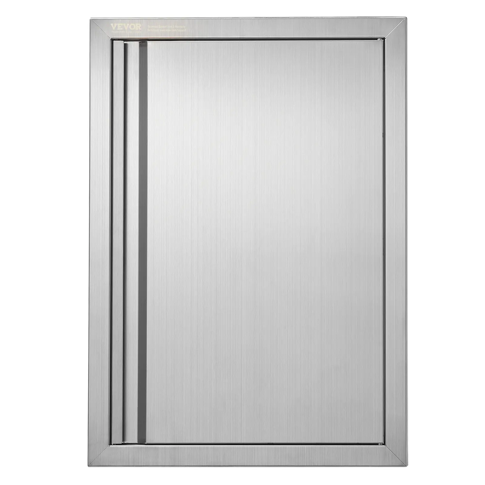 【Summerfinds】VEVOR BBQ Access Door 17W x 24H Inch Single Outdoor Kitchen DoorStainless Steel Flush Mount DoorWall Vertical Door with Recessed Handlefor BBQ IslandGrilling StationOutside Cabinet, Adjustable Door