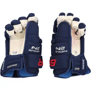 Jack Roslovic New York Rangers Game-Used Navy Bauer Gloves from the 2023-24 NHL Season - XJ05534311-12 - Fanatics Authentic Certified