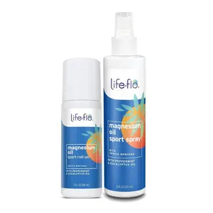 Life-flo Gym Recovery Bundle - Magnesium Oil Sport Roll-on + Magnesium Oil Sport Spray