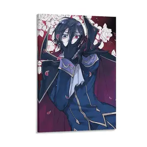 Code Geass Lelouch of The Rebellion Posters ， Anime Decorative Wall Art Painting Canvas Poster Gifts. (25) Canvas Poster Bedroom Decor Sports Landscape Office Room Decor Gift Frames Ornaments Artistic Decoration Print Photo Frame-.