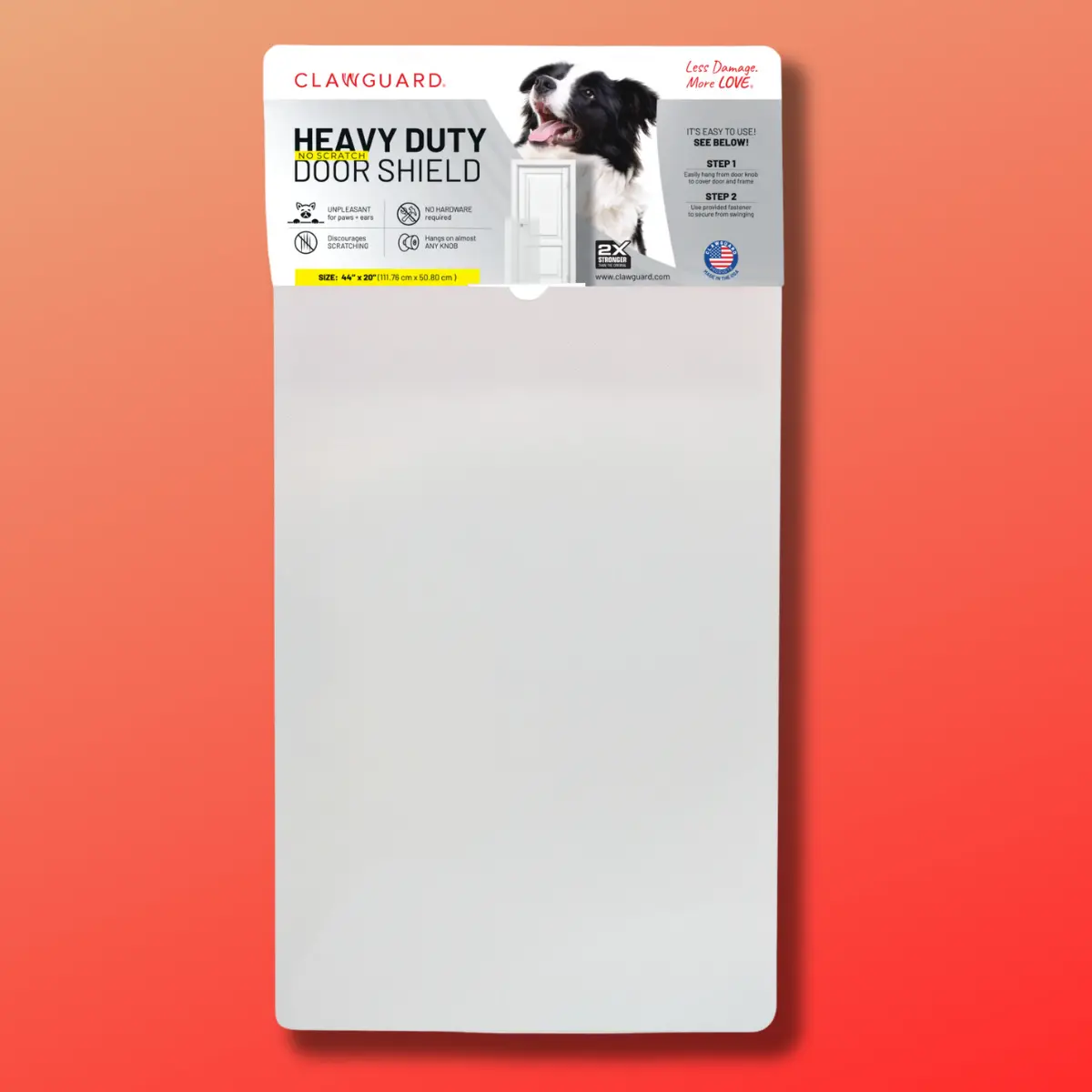 CLAWGUARD: Heavy Duty Door Shields - Protection From Pet Scratching