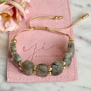 Labradorite Stone Bracelet, Fashion Costume Jewelry Bracelets for Women